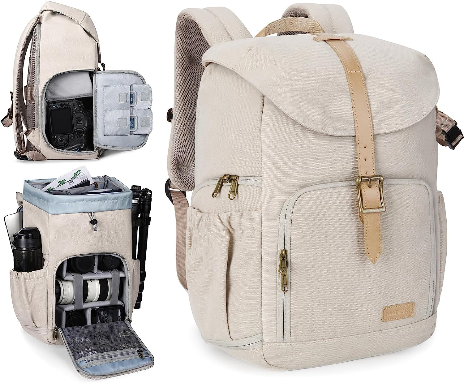 Camera Backpack DSLR Camera Bag Backpacks for Photographers | Waterproof Anti-Theft Photography Backpack with 15 Inch Laptop Compartment