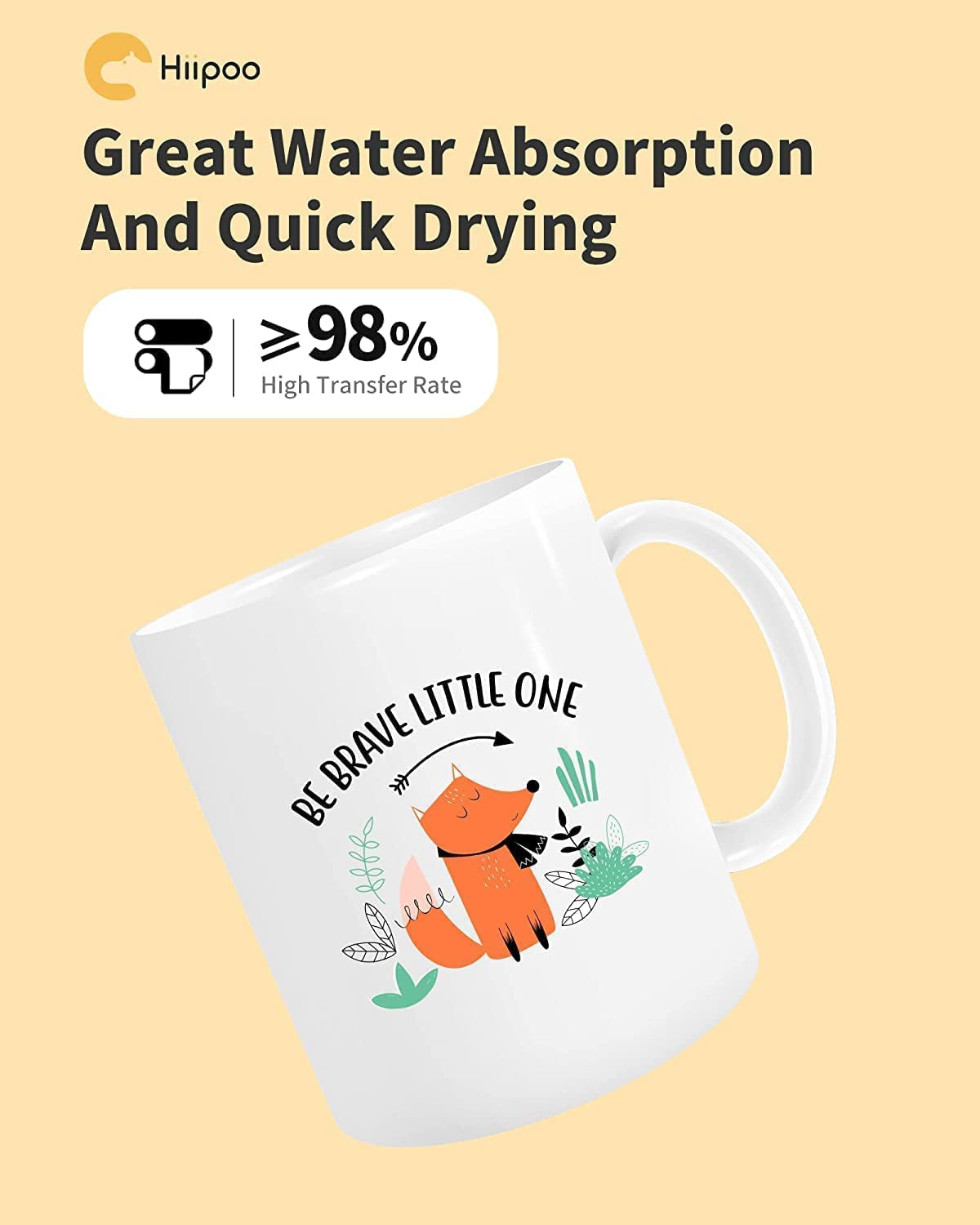 Sublimation Paper 8.5X11 Inch, Work with Sublimation Ink and E Sawgrass Inkjet Printers for Mugs T-Shirts Light Fabric and Other Sublimation Blanks (110 Sheets, 120G)