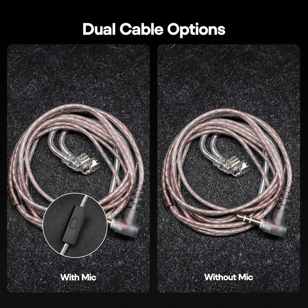 KZ ZSN Pro Dual Driver 1BA+1DD Hybrid Metal Hifi In-Ear Monitor | with Zin Alloy Panel, Balanced Pop Tuning, Detachable Recessed 2Pin Cable for Gamers Audiophiles, without Mic, Black