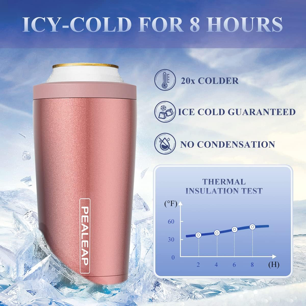 4-In-1 Insulated Slim Can Cooler for All 12Oz Cans & Beer Bottles