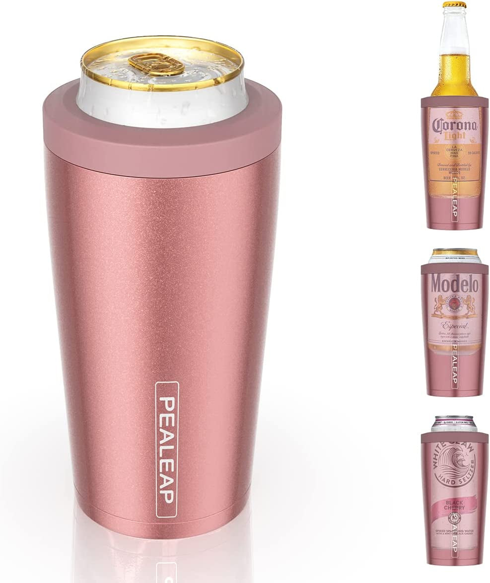 4-In-1 Insulated Slim Can Cooler for All 12Oz Cans & Beer Bottles