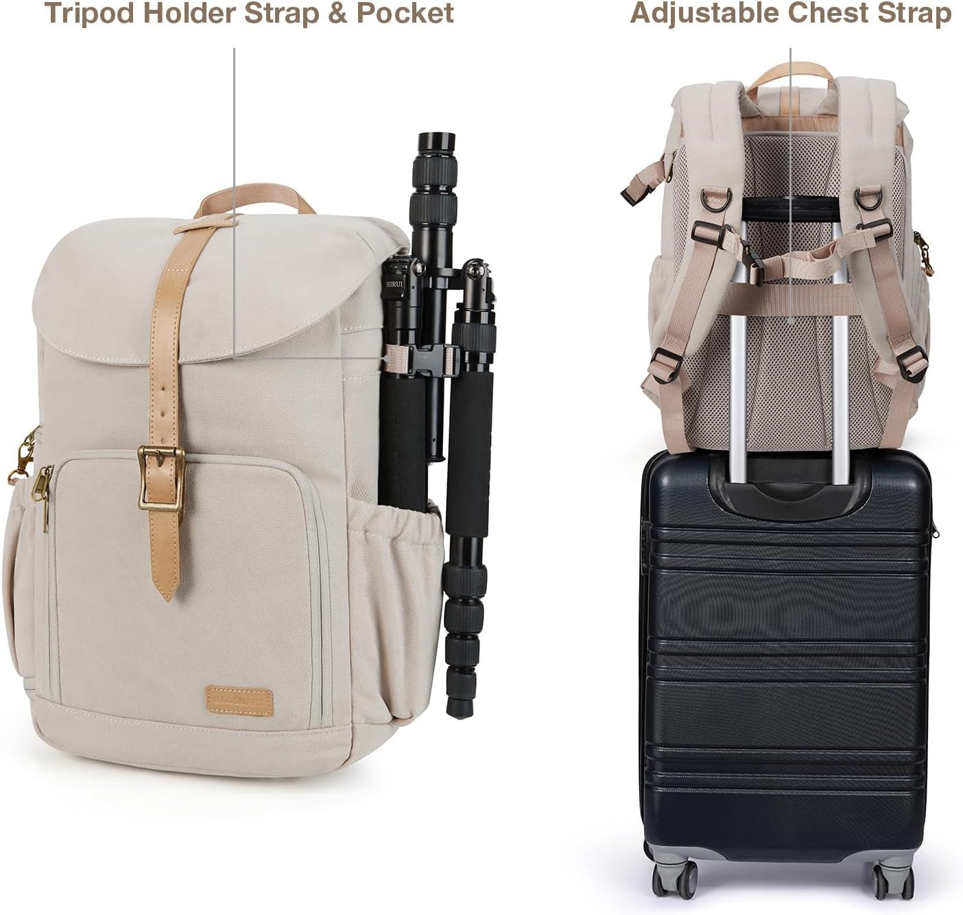 Camera Backpack DSLR Camera Bag Backpacks for Photographers | Waterproof Anti-Theft Photography Backpack with 15 Inch Laptop Compartment