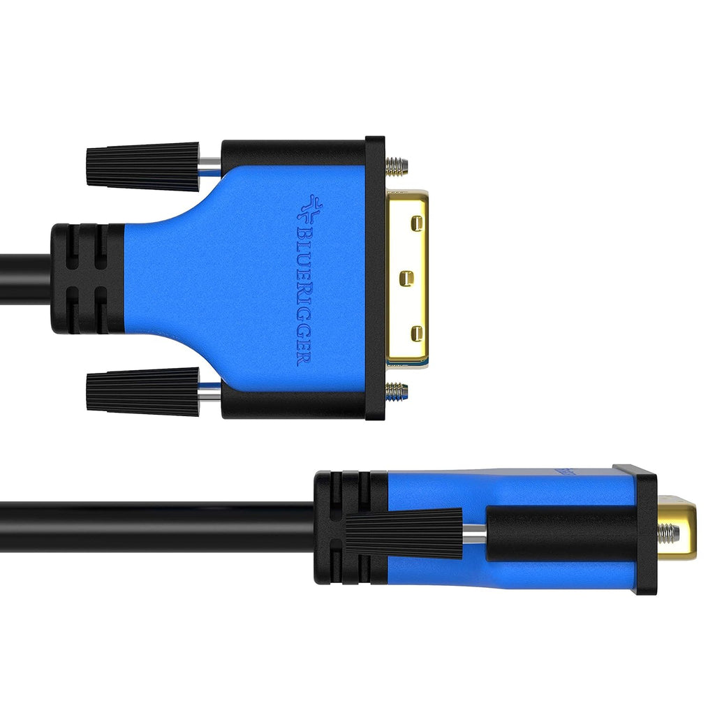 DVI to DVI Cable 25FT (High Resolution 2560X1600, DVI-D Cable 24+1 Dual Link, Gold Plated) – DVI Cables for Gaming, HDTV Monitors, Projectors, Graphics/Video Cards