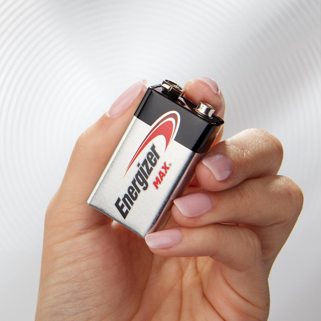 MAX 9V Batteries (2 Pack), 9 Volt Alkaline Batteries - Packaging May Vary