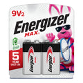 MAX 9V Batteries (2 Pack), 9 Volt Alkaline Batteries - Packaging May Vary