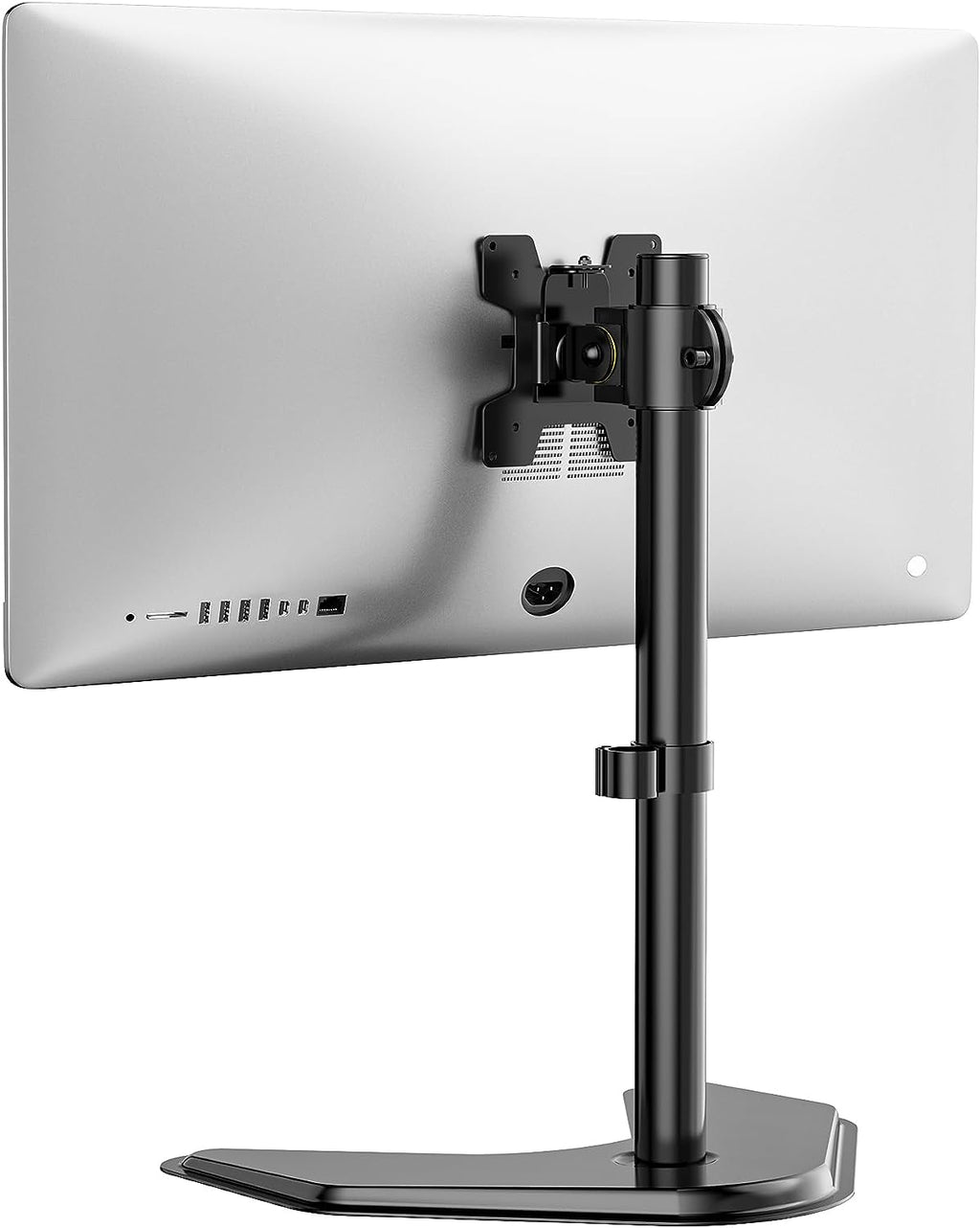 Freestanding Vesa Monitor Stand for 13-32 Inch Screens, up to 22 Lbs | Single Monitor Stand for Desk, Full Motion with Height Adjustment, Tilt, Swivel, Rotation, VESA 75/100Mm (MF001), Black