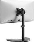 Freestanding Vesa Monitor Stand for 13-32 Inch Screens, up to 22 Lbs | Single Monitor Stand for Desk, Full Motion with Height Adjustment, Tilt, Swivel, Rotation, VESA 75/100Mm (MF001), Black