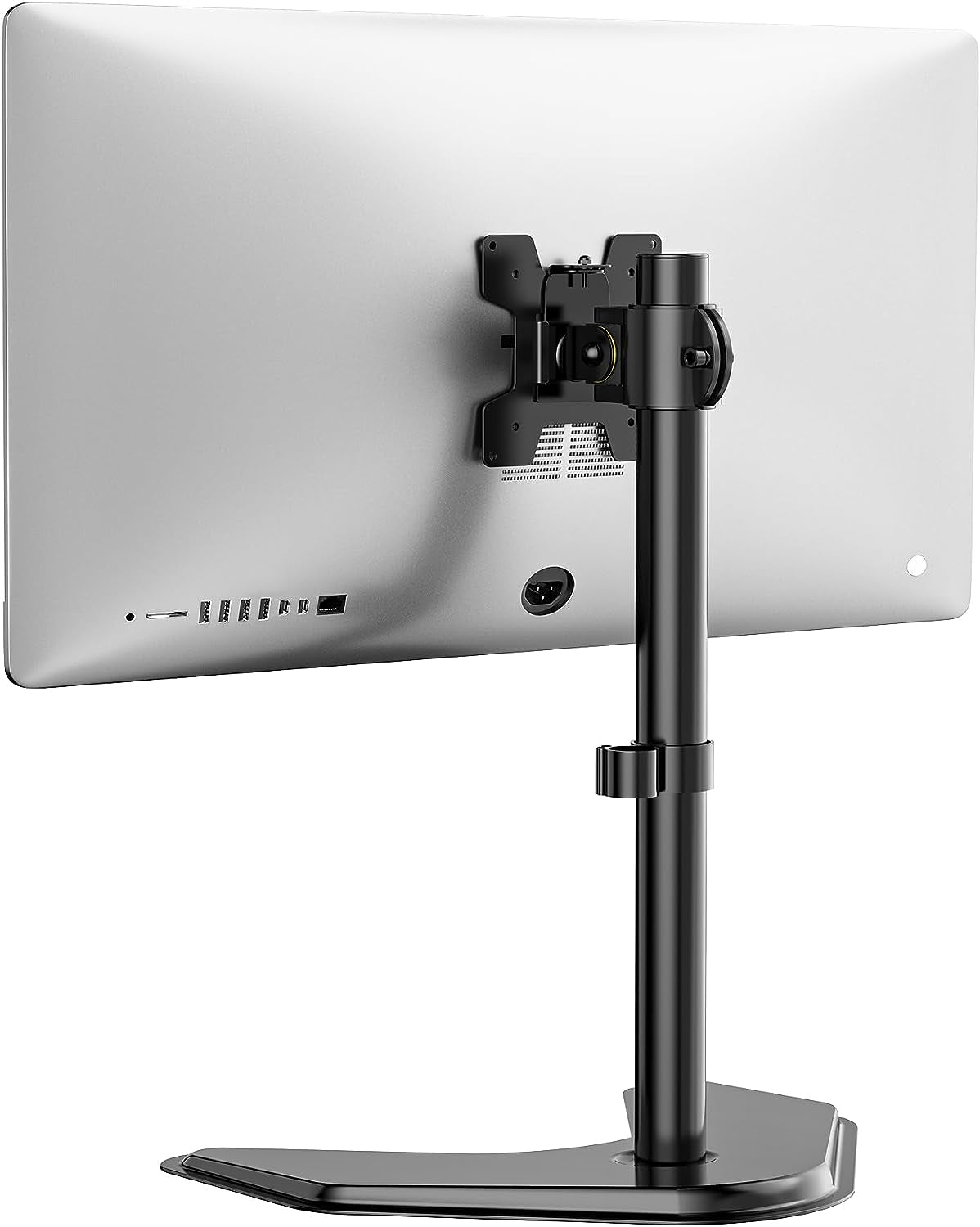 Freestanding Vesa Monitor Stand for 13-32 Inch Screens, up to 22 Lbs | Single Monitor Stand for Desk, Full Motion with Height Adjustment, Tilt, Swivel, Rotation, VESA 75/100Mm (MF001), Black