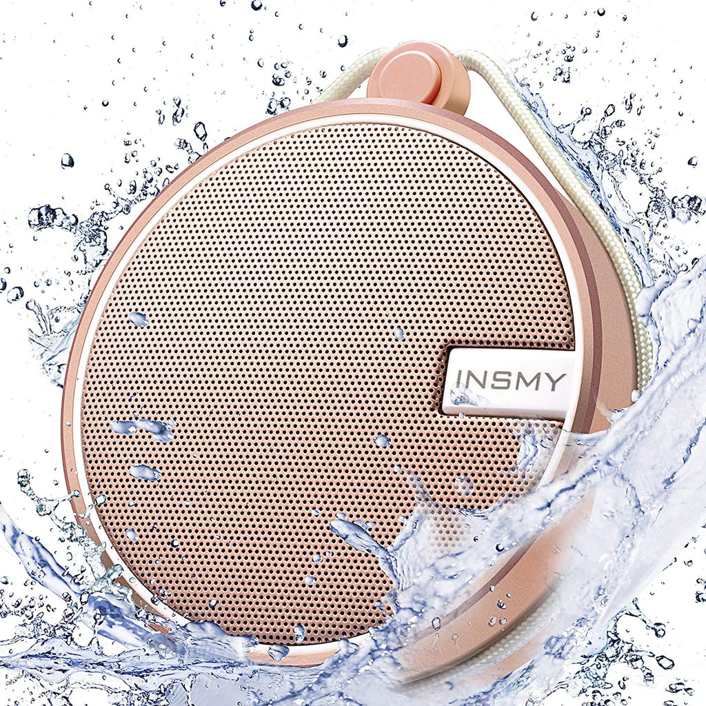 C12 IP67 Waterproof Shower Bluetooth Speakers Portable Small Speaker | Speakers Bluetooth Wireless,Loud Clear Sound,Support TF Card,Suction Cup,For Outdoor Kayak Canoe Beach Gift Pink