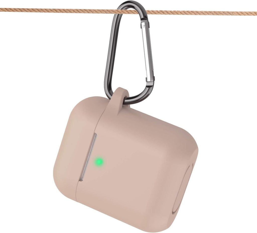 Silicone Case Compatible with Apple Airpods 1&2 Wireless and Wired Charging Case(Front LED Visible),Tawny